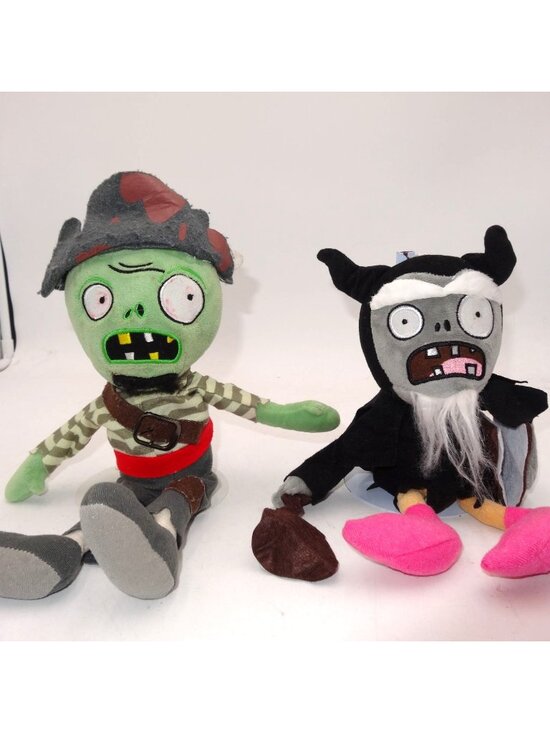 Plants Vs Zombies Plush Pirate Zombie & Plants Vs. Zombies Dark Wizard 11" Plush - Picture 1 of 8